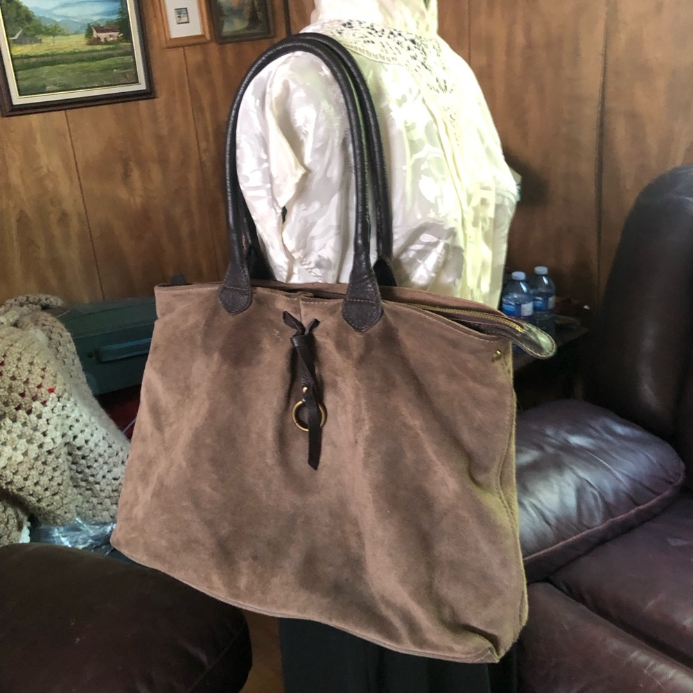 Made in Italy Suede Leather Bag